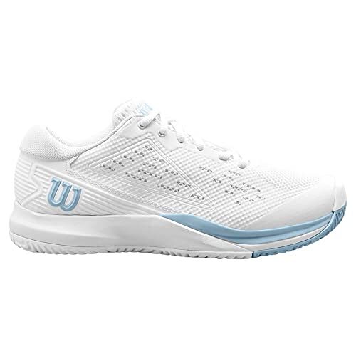 Wilson Women's Rush Pro Tennis Shoe in White/Blue