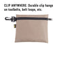 CLC Custom Leathercraft 1100 Clip-on Zippered Poly Bags 3-Pack