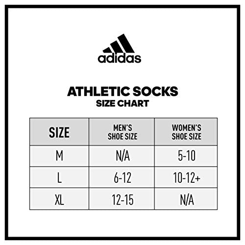 adidas Men's Athletic Cushioned No Show Socks 6-Pack