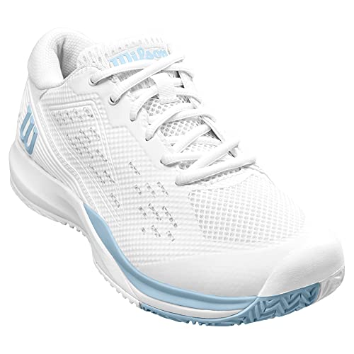 Wilson Women's Rush Pro Tennis Shoe in White/Blue