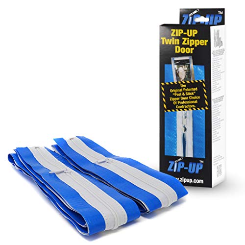 Zip-Up Products ZIP7.3TWB Peel & Stick Zipper Door 84" x 3" Twin Pack