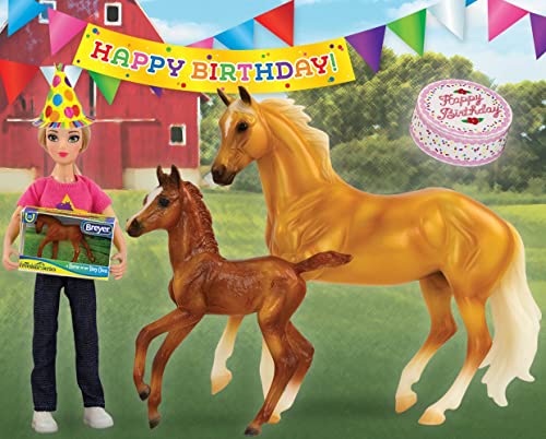 Breyer Freedom Series (Classics) Birthday at The Barn | Horse Activity Set | 5 Piece Set | 1:12 Scale | Model #62301