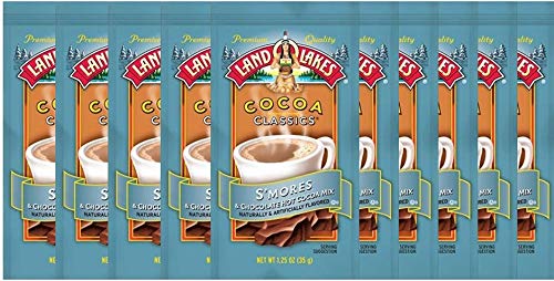 Land O' Lakes Hot Cocoa Mix, S'mores, 1.25 oz (35g), 10 Packets