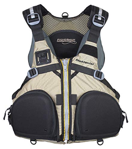 Stohlquist QF1379601 Fisherman Personal Floatation Device in Khaki