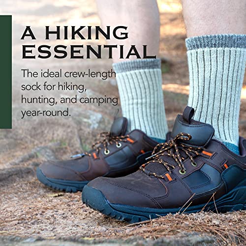 Woolrich Merino Wool Hiking Sock 2-Pack in Coffee Brown